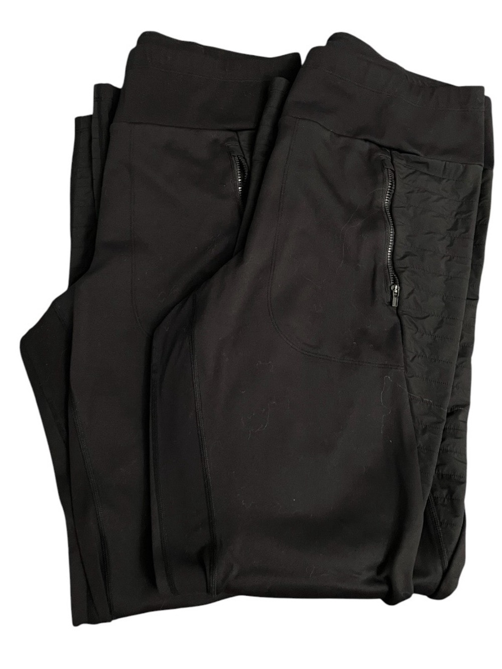 Athleta hybrid fleece tight bundle black